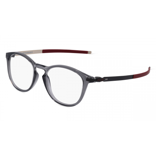 Oakley OX8105 Herren-Brille inkl. Gläser Vollrand Rund Kunststoff-Gestell 50mm/19mm/140mm, grau