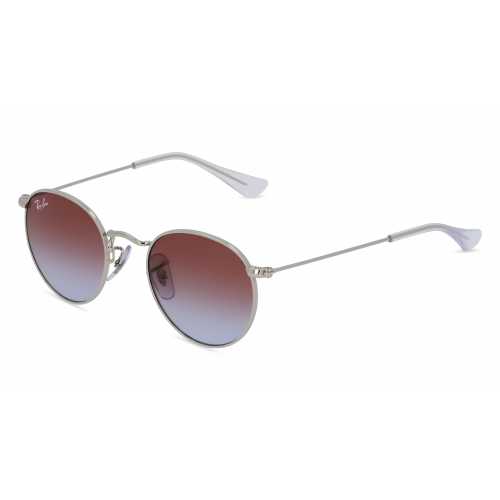 Ray-Ban Junior RJ 9547S ROUND Kinder-Sonnenbrille Vollrand Rund Metall-Gestell, Silber