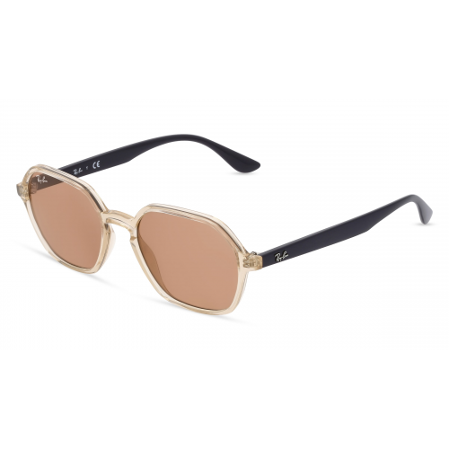 Ray-Ban RB 4361 Unisex-Sonnenbrille Vollrand Eckig Kunststoff-Gestell, gelb