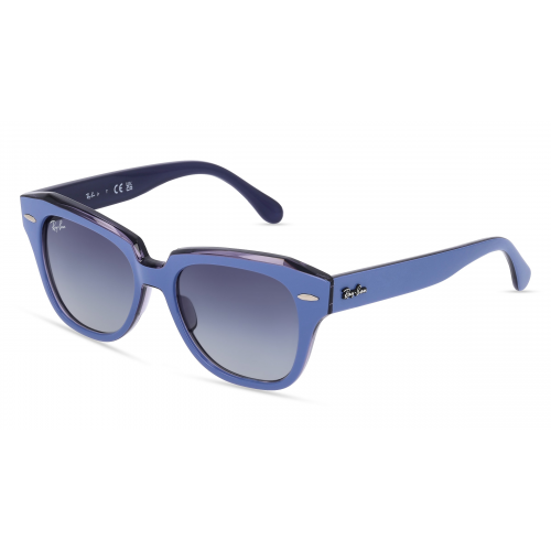 Ray-Ban Junior RJ 9186S STATE STREET Jugend-Sonnenbrille Vollrand Eckig Kunststoff-Gestell, lila