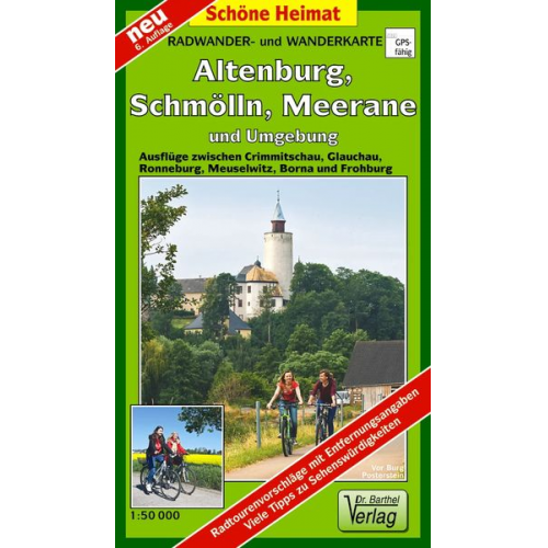 Verlag Barthel - Radwander- und Wanderkarte Altenburg, Schmölln, Meerane und Umgebung