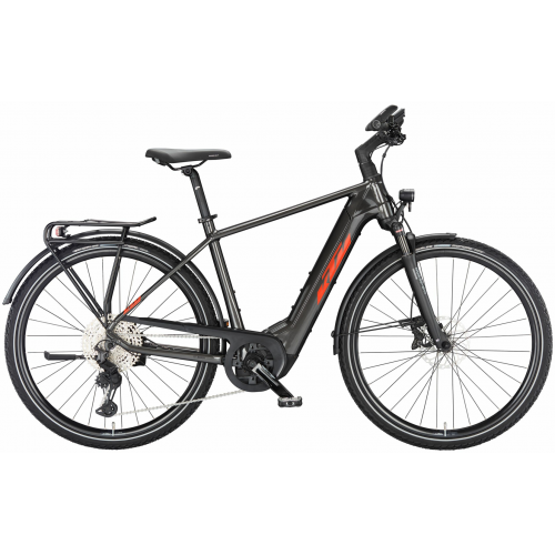 KTM MACINA SPORT 720 (750 Wh), 11 Gang Kettenschaltung, Herrenfahrrad, Diamant, Modell 2024, 28 Zoll 60 cm machine grey (orange+black)