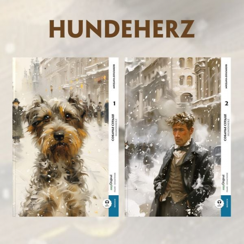 Michail Bulgakow - Sobatsch'je serdze / Hundeherz - 2 Teile (2 Bücher + Audio-Online) - Frank-Lesemethode - Kommentierte zweisprachige Ausgabe Russisch-Deutsch