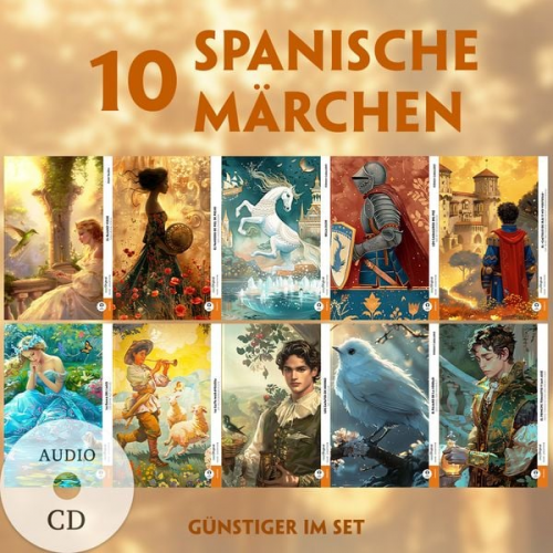 Cuentos Fernán Caballero Juan Valera - 10 Spanische Märchen (10 Bücher + Audio-CDs) - Frank-Lesemethode - Kommentierte zweisprachige Ausgabe Spanisch-Deutsch