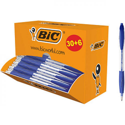 BIC Kugelschreiber ATLANTIS Classic blau Schreibfarbe blau, 36 St.