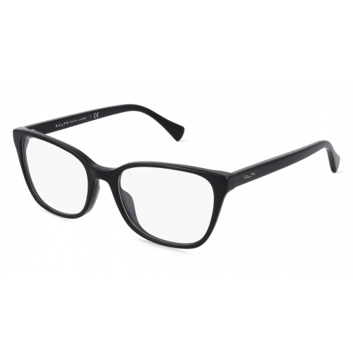 Ralph RA7137U Damen-Brille inkl. Gläser Vollrand Cateye Acetat-Gestell 53mm/18mm/145mm, schwarz