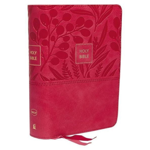 Thomas Nelson - Nkjv, Reference Bible, Compact, Leathersoft, Pink, Red Letter Edition, Comfort Print