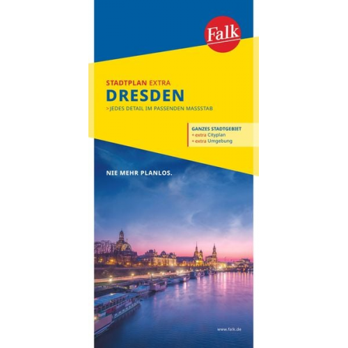 Falk Stadtplan Extra Dresden 1:20.000