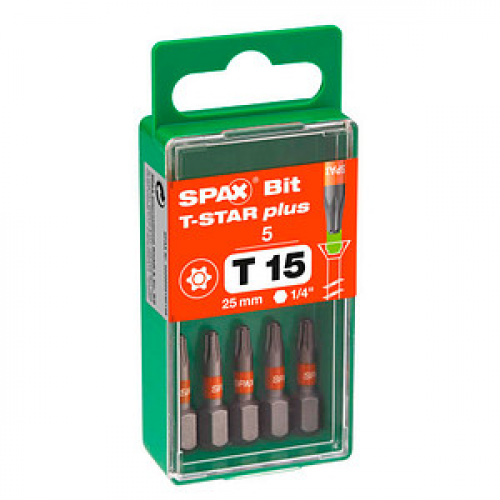 5 SPAX® T15 T-STAR  Plus Bit, 5 St.