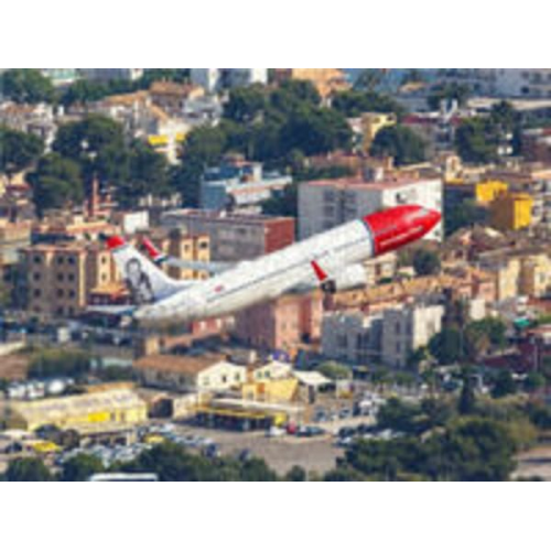 CALVENDO Puzzle Norwegian Boeing 737 auf Mallorca | 1000 Teile Lege-Größe 64x48cm Foto-Puzzle für glückliche Stunden