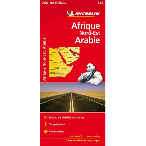 Carte nationale 745 - Africa North East, Arabia - Michelin National Map 745