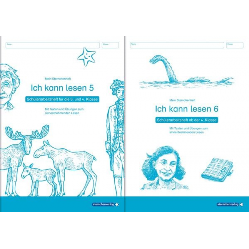 Sternchenverlag GmbH Katrin Langhans - Ich kann lesen 5 und 6 - im Set - 2 Schülerarbeitshefte 3. und 4. Klasse