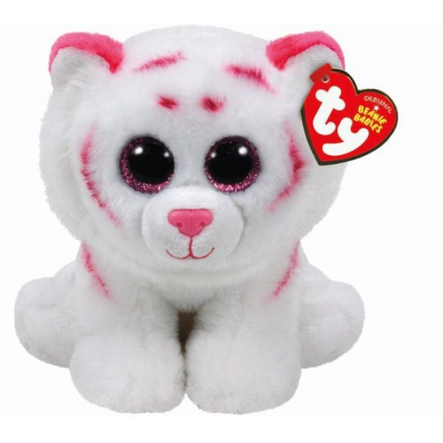 Ty - Beanie Babies - Tabor Tiger pink weiss 15cm, regular