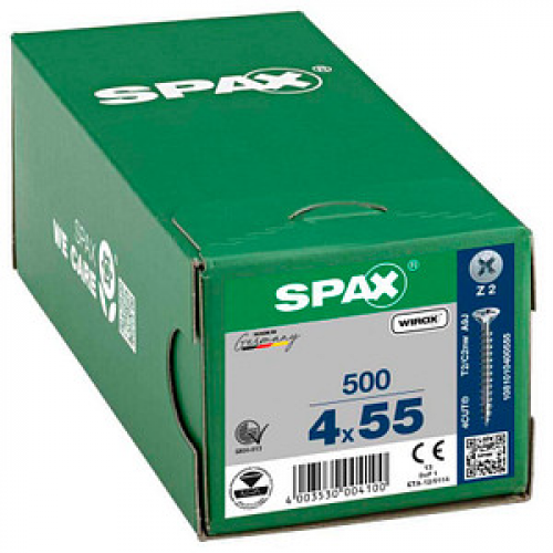 SPAX® Universalschrauben Z2 Senkkopf WIROX 4 mm x 55 mm, 500 St.