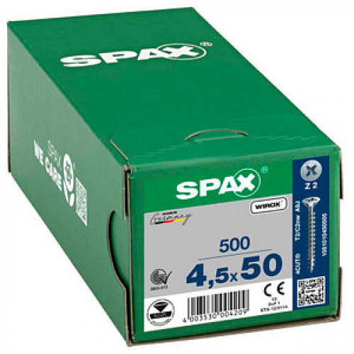 SPAX® Universalschrauben Z2 Senkkopf WIROX 4,5 mm x 50 mm, 500 St.