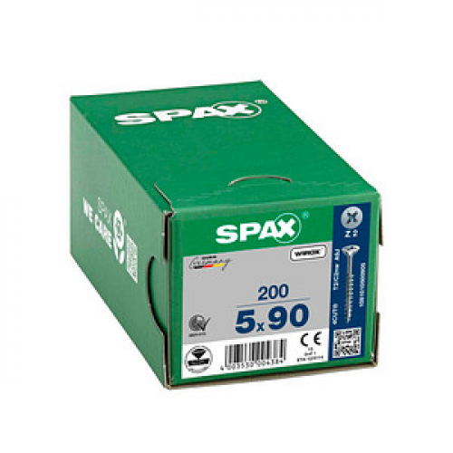 SPAX® Universalschrauben Z2 Senkkopf WIROX 5 mm x 90 mm, 200 St.