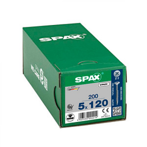 SPAX® Universalschrauben Z2 Senkkopf WIROX 5 mm x 120 mm, 200 St.