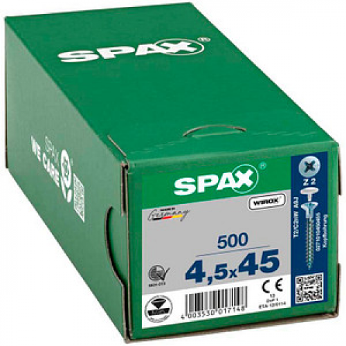 SPAX® Universalschrauben Z2 Senkkopf WIROX 4,5 mm x 45 mm, 500 St.