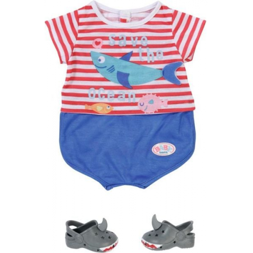 BABY born Bath Pyjamas & Clogs blau 43cm