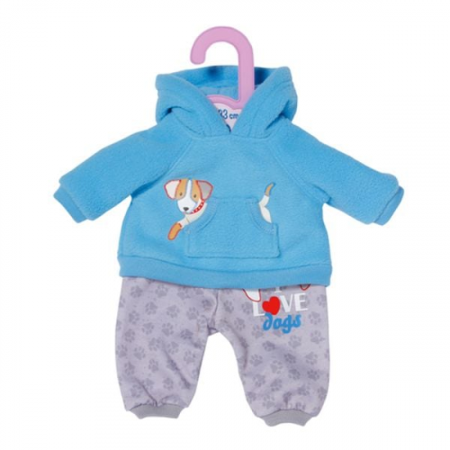 Dolly Moda Sport-Outfit Blau Hund 30