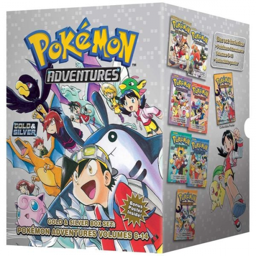 Hidenori Kusaka - Pokemon Adventures Gold & Silver Box Set: Volumes 8-14