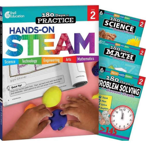 Melissa Laughlin Debbie Gorrell Jodene Smith Donna Ventura - 180 Days(tm) Steam, Science, Math, & Problem Solving Grade 2: 4-Book Set