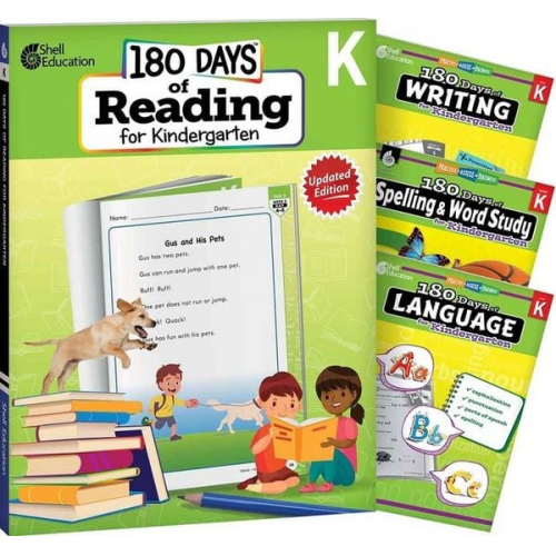 Chandra Prough Tracy Pearce Shireen Pesez Rhoades Christine Dugan - 180 Days(tm) Reading 2nd Ed, Writing, Spelling, & Language Grade K: 4-Book Set