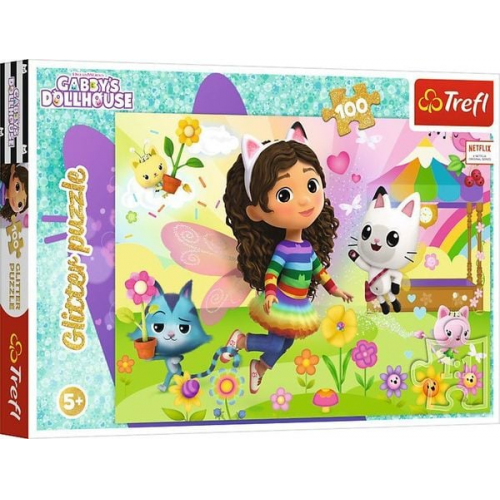 Glitter Puzzle 100 - Gabby's Dollhouse