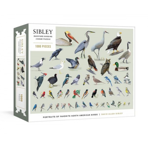 David Allen Sibley - Sibley Backyard Birding Puzzle: 1000-Piece Jigsaw Puzzle with Portraits of Favorite North American Birds: Jigsaw Puzzles for Adults