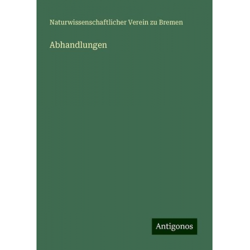 Naturwissenschaftlicher Verein zu Bremen - Abhandlungen