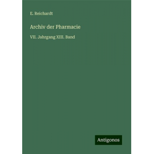 E. Reichardt - Archiv der Pharmacie