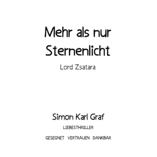 Simon Karl Graf - Mehr als nur Sternenlicht