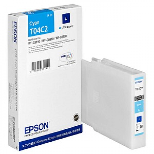 EPSON T04C2L  cyan Druckerpatrone