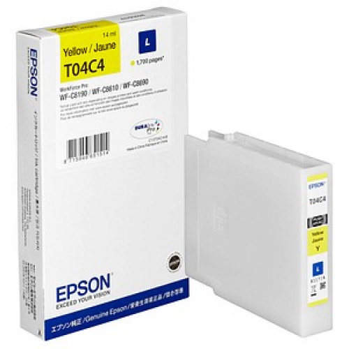 EPSON T04C4L  gelb Druckerpatrone