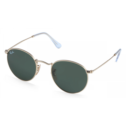 Ray-Ban RB 3447 ROUND METAL Unisex-Sonnenbrille Vollrand Panto Metall-Gestell, gold