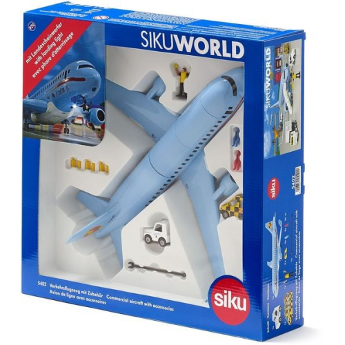 SIKU World - Verkehrsflugzeug mit Zubehör