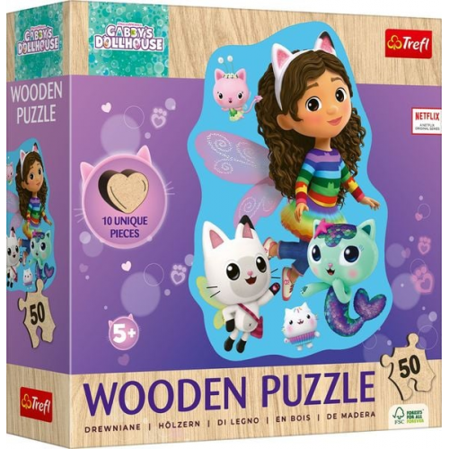 Trefl - Holzpuzzle 50 - Gabbys Dollhouse