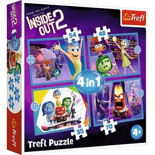 4 in 1 Puzzle - Inside Out 2