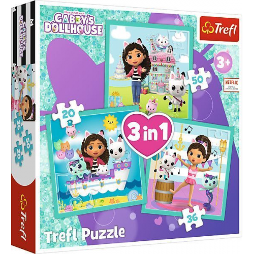 3 in 1 Puzzle - Gabby's Dollhouse