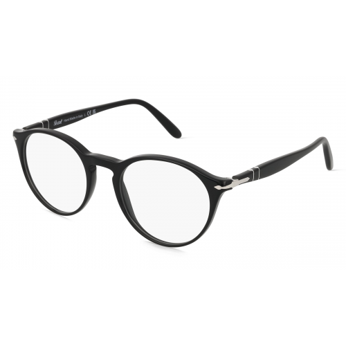 Persol 0PO3092V Herren-Brille inkl. Gläser Vollrand Eckig Acetat-Gestell 48mm/19mm/145mm, schwarz