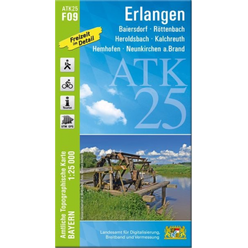 ATK25-F09 Erlangen (Amtliche Topographische Karte 1:25000)