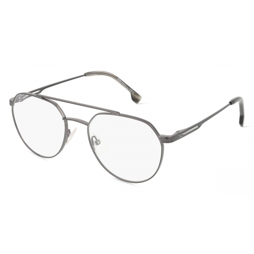 Boss 1327 Herren-Brille inkl. Gläser Vollrand Pilot Metall-Gestell 54mm/19mm/145mm, grau