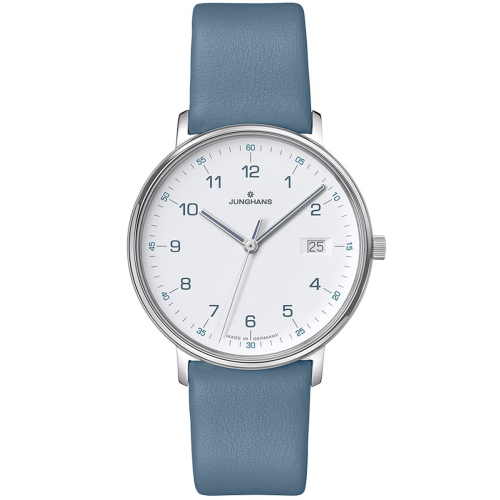 Junghans 47/4456.00 Damen-Armbanduhr Form Hellblau