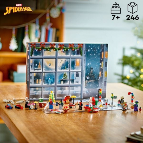 LEGO Spider-Man Adventskalender 2024, vorweihnachtliches Geschenk 76293