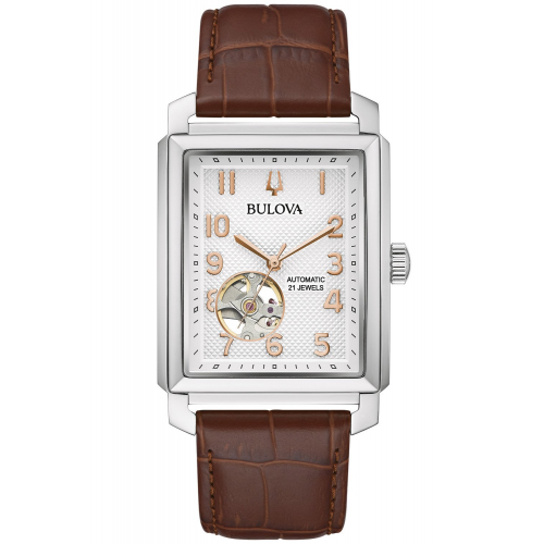 Bulova 96A268 Herrenuhr Automatik Sutton Braun/Roségoldfarben