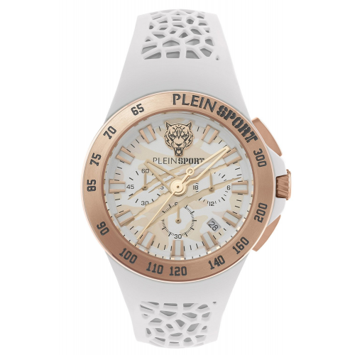 Philipp Plein PSABA0723 Uhr für Damen und Herren Chronograph Thunderstorm Weiß