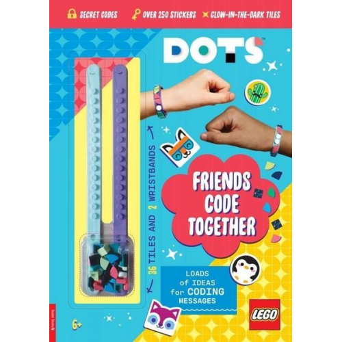 Buster Books LEGO® - LEGO® DOTS®: Friends Code Together (with stickers, LEGO tiles and two wristbands)