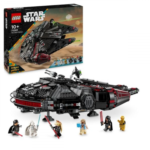 LEGO Star Wars Dunkler Millennium Falke, Bauspielzeug für Kinder 75389