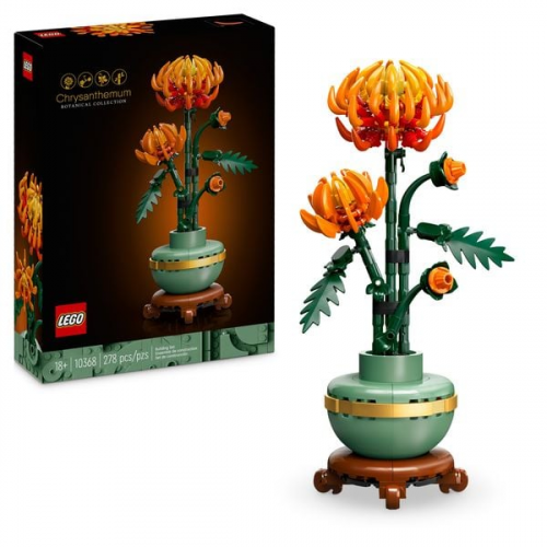 LEGO Icons Chrysantheme, Bauset, pflegeleichte Pflanze 10368