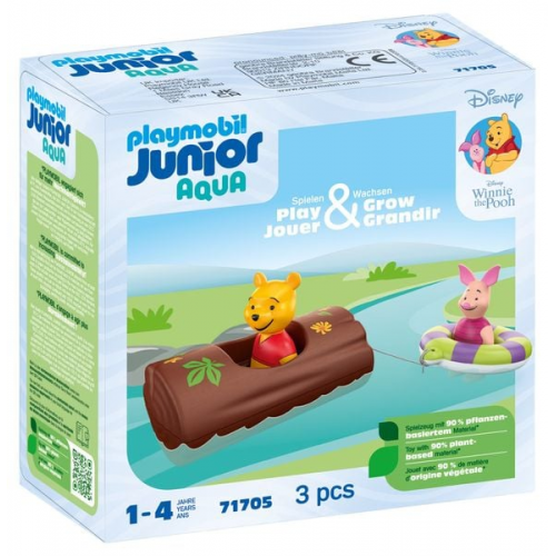 PLAYMOBIL JUNIOR & Disney 71705 - Winnie Puuhs & Ferkels Wasserabenteuer